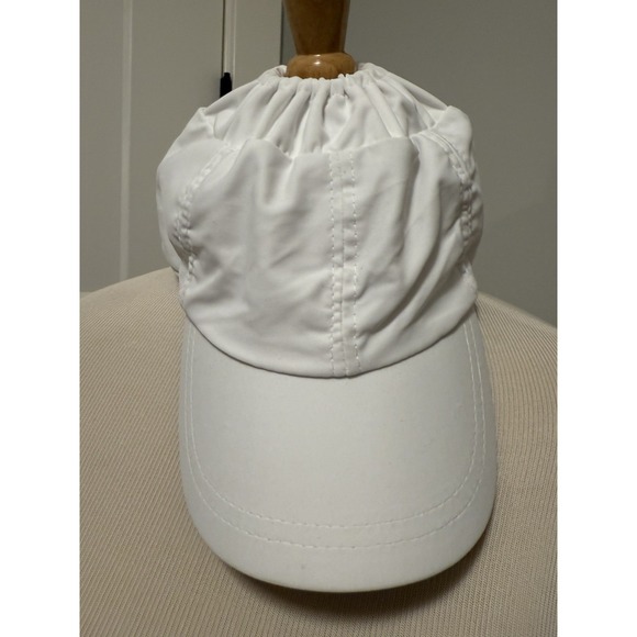 Cappelli Sports One Size Baseball Hat NEW WITH TAG Ponytail Bun White - Picture 2 of 6